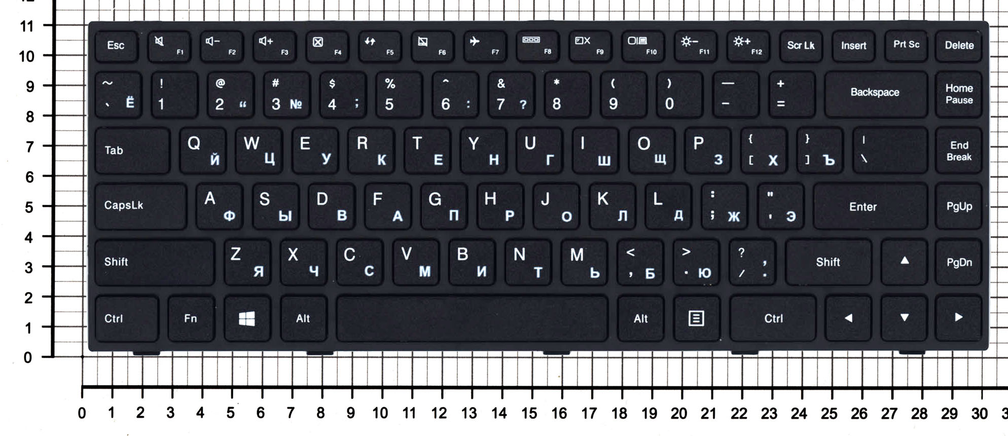 Купить клавиатура для ноутбука Lenovo IdeaPad 100-14IBD черная