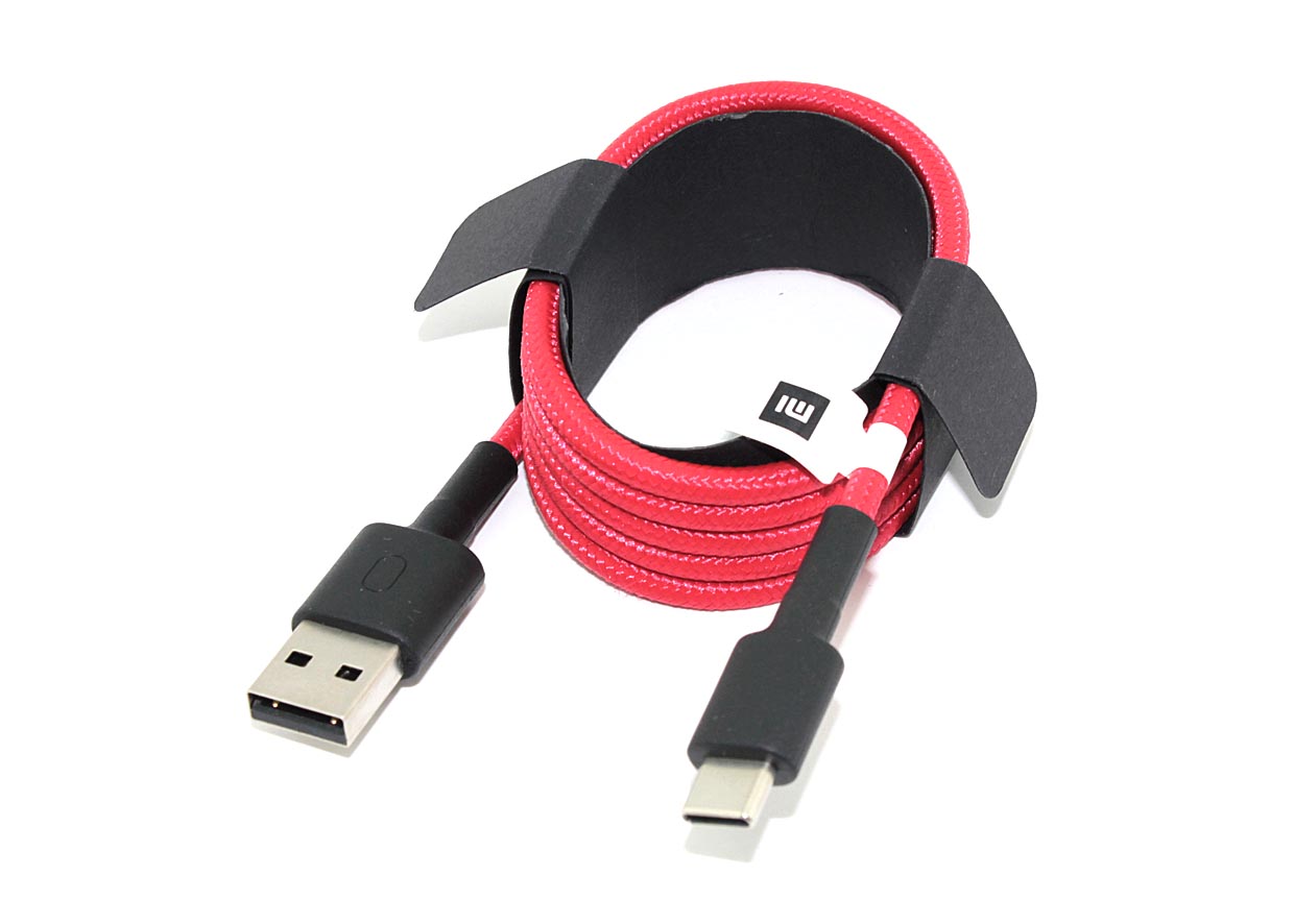 Купить кабель Xiaomi Mi Braided USB Type-C 1m красный
