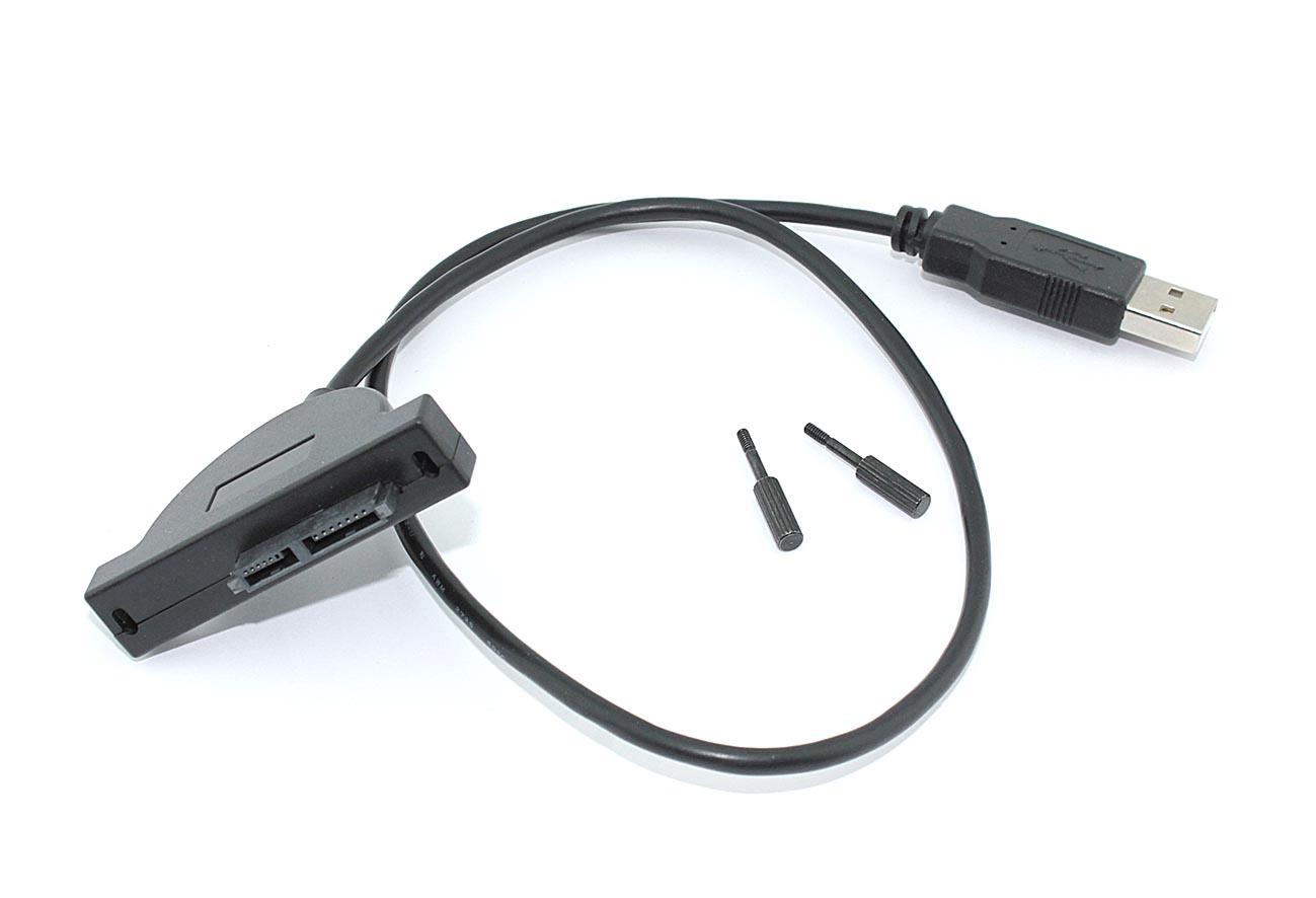 Купить переходник miniSATA на USB 2.0 на шнурке 50см с индикаторами питания и чтения HDD