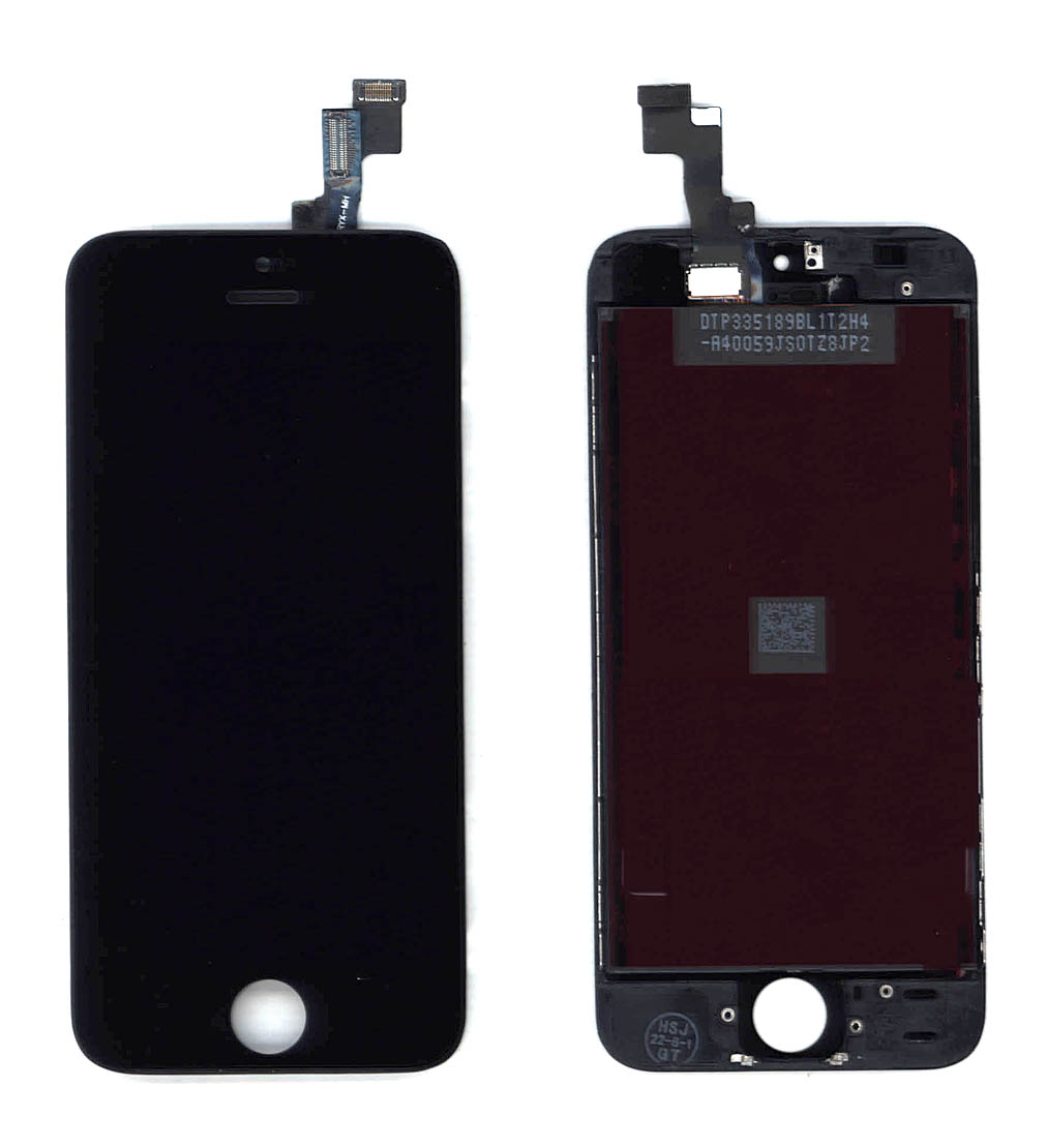 Купить дисплей для Apple iPhone 5S в сборе с тачскрином (AAA) черный