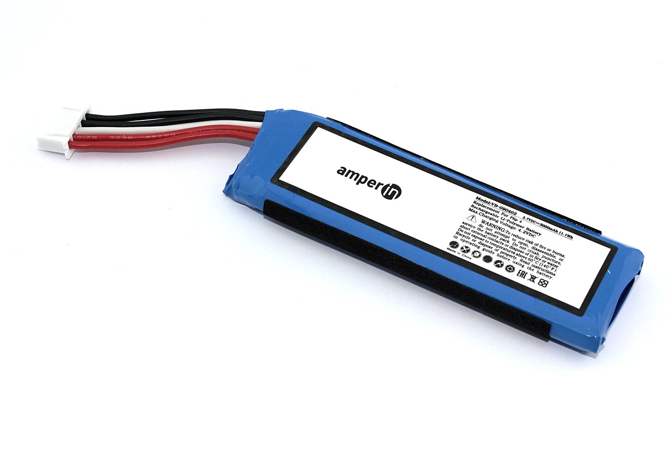 Купить аккумуляторная батарея Amperin для JBL Flip 4 (GSP872693 01) 3000mAh 3.7V Li-polymer