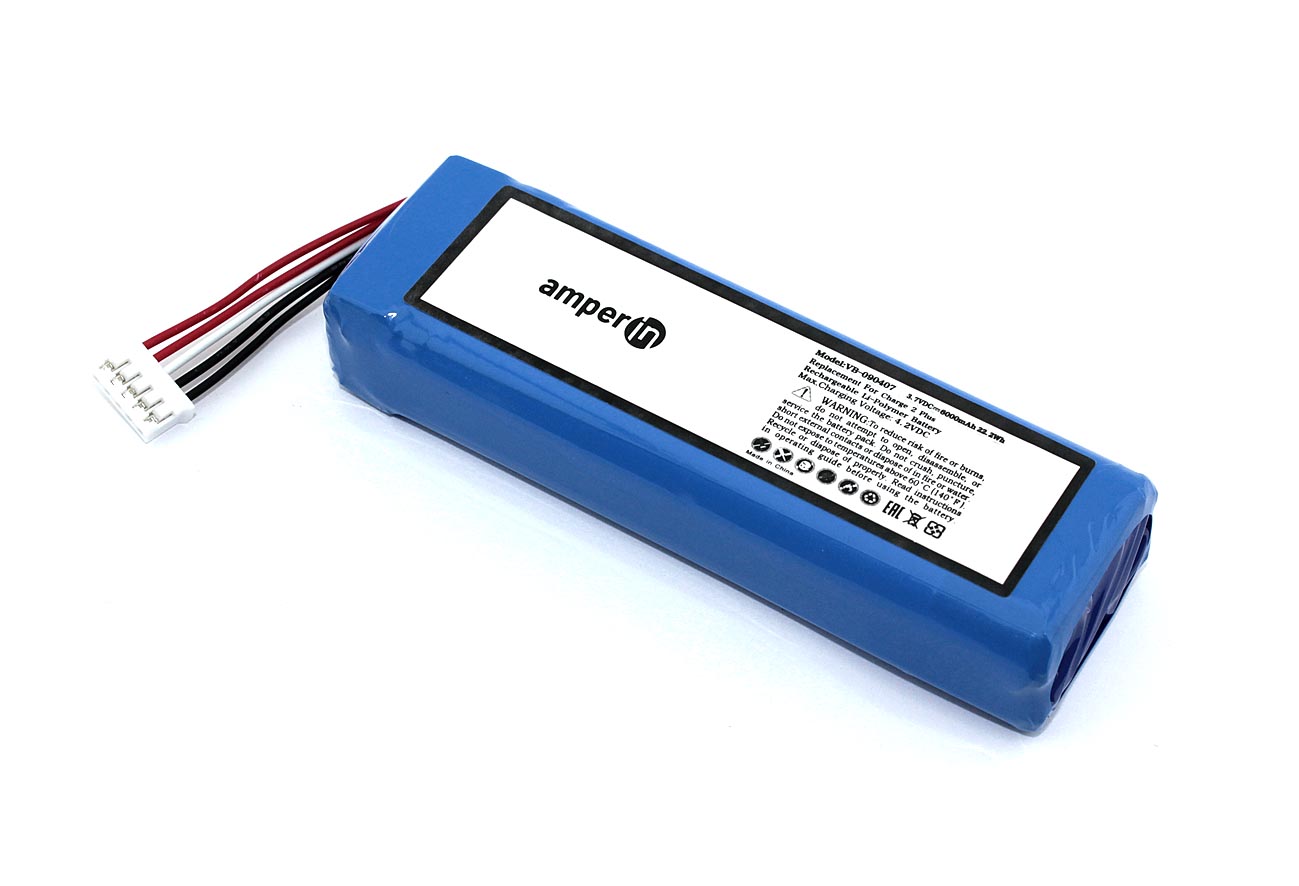 Купить аккумуляторная батарея Amperin для JBL Charge 2 Plus 3.7V  6000mAh  22.20Wh