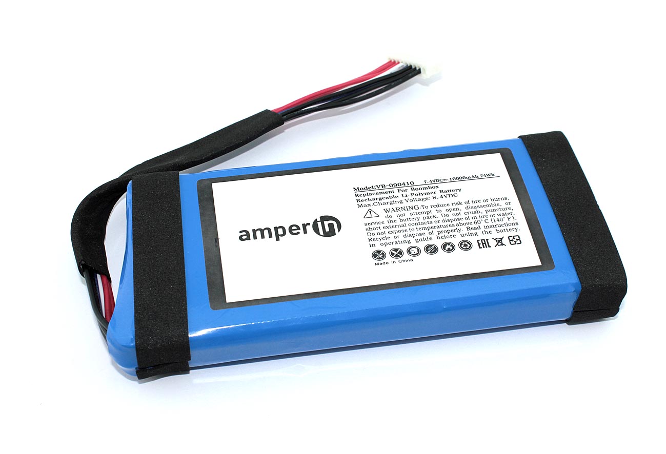 Купить аккумуляторная батарея Amperin для JBL Boombox 7.4V  10000mAh  74.00Wh