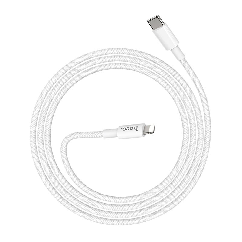 Купить кабель Type-C HOCO X56 для Lightning, PD20, 3.0A, 1м, белый