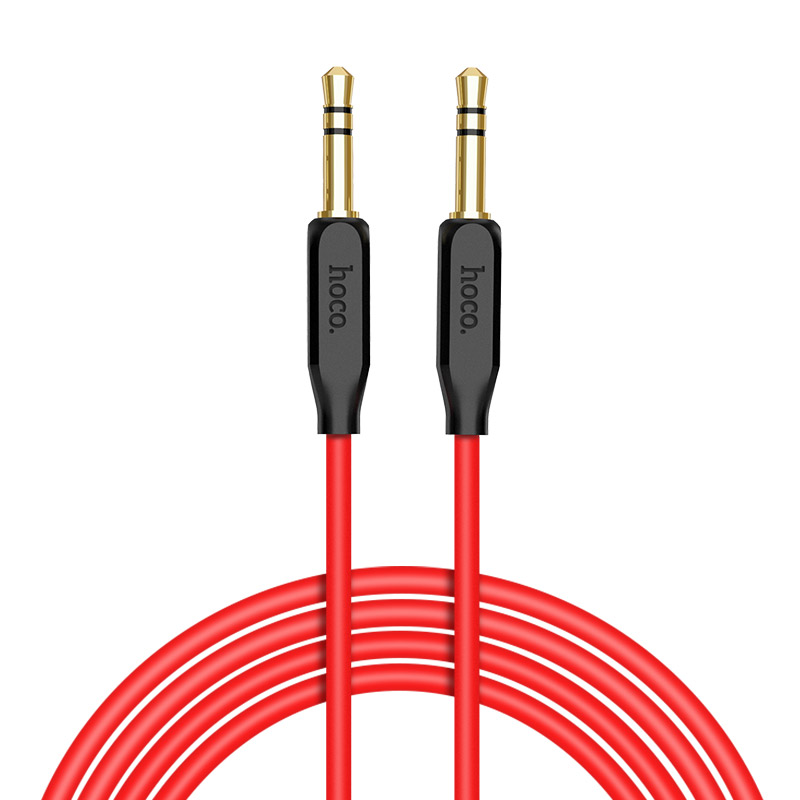 Купить аудио кабель HOCO UPA11 AUX, 1.0м, красный