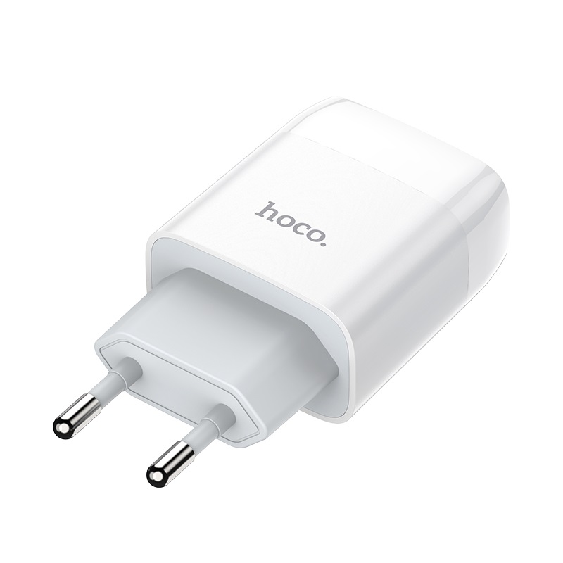 Купить блок питания (сетевой адаптер) HOCO C72A Glorious один порт USB, 5V, 2.1A, белый