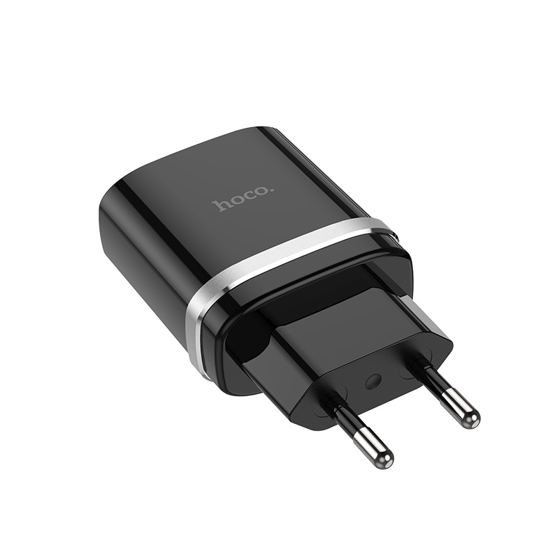 Купить блок питания (сетевой адаптер) HOCO С12Q Smart QC3.0, один порт USB, 5V, 3.0A, черный