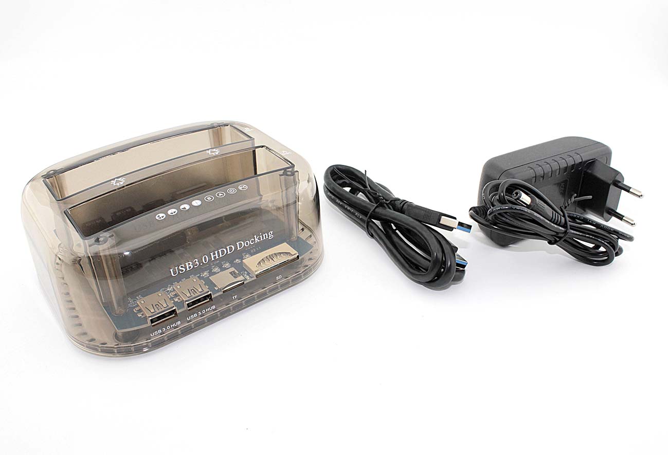 Купить адаптер-переходник (стакан) Yucun для HDD SATA USB 3.0 + кардридер