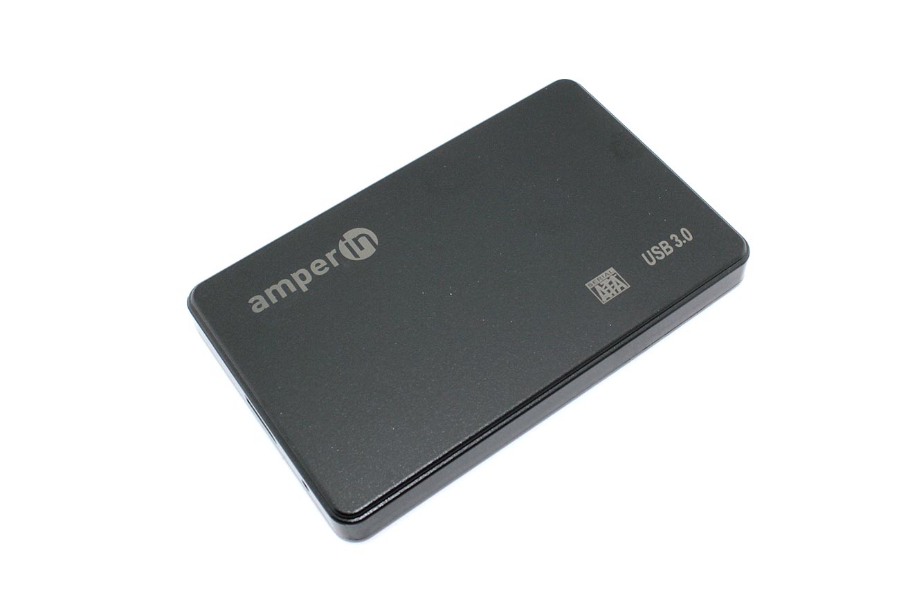 Купить корпус для жесткого диска Amperin AM25U3PB 2,5", USB 3.0, пластиновый, черный