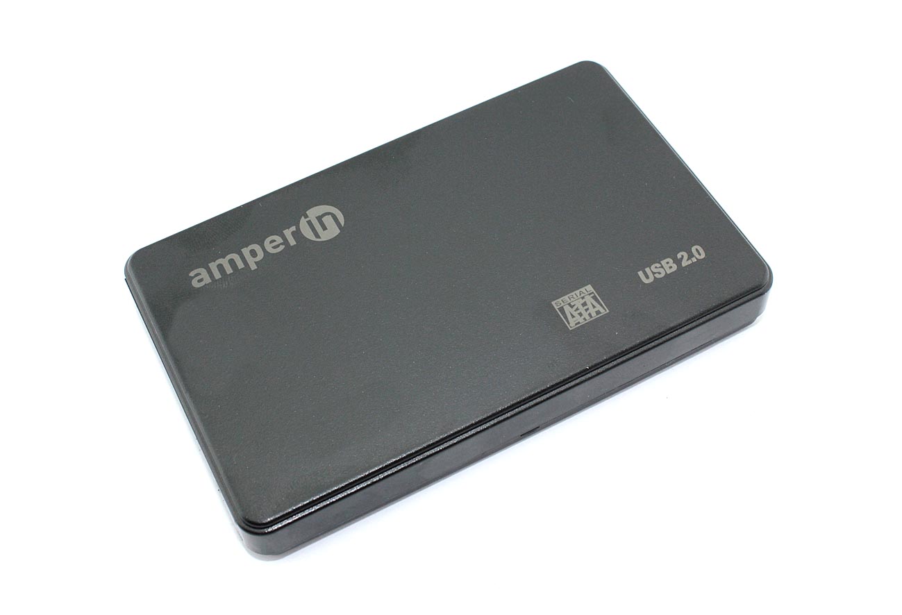 Купить корпус для жесткого диска Amperin AM25U2PB 2,5", USB 3.0, пластиновый, черный