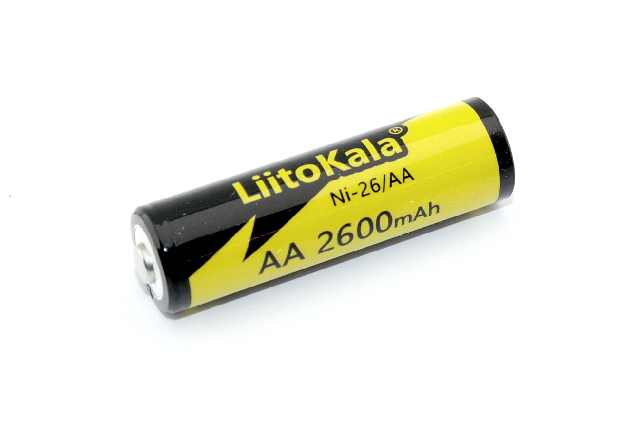 Купить аккумуляторная батарейка LiitoKala Ni-26 AA Ni-Mh 2600mAh, 1.2V