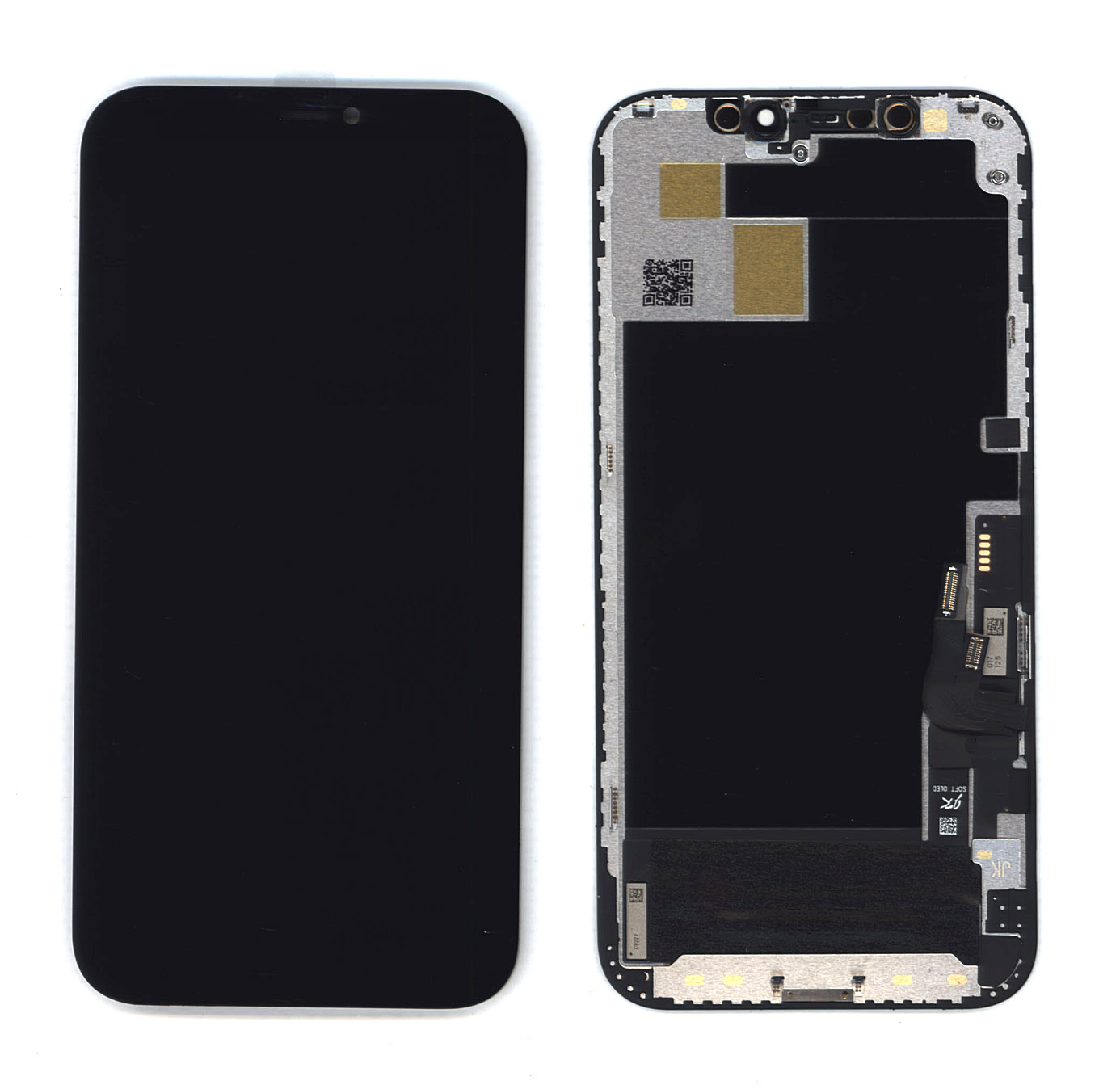 Купить дисплей Amperin для Apple iPhone 12, iPhone 12 Pro в сборе с тачскрином (Soft Oled) черный