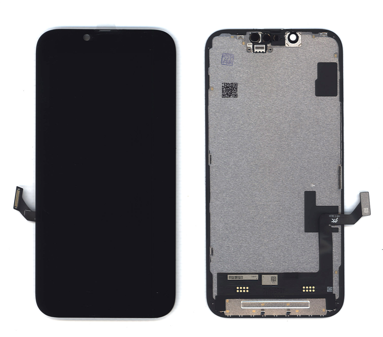 Купить дисплей Amperin для Apple iPhone 14 в сборе с тачскрином (Soft Oled) черный