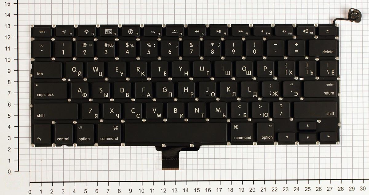 Купить клавиатура для ноутбука MacBook mc375 13.3 черная плоский Enter