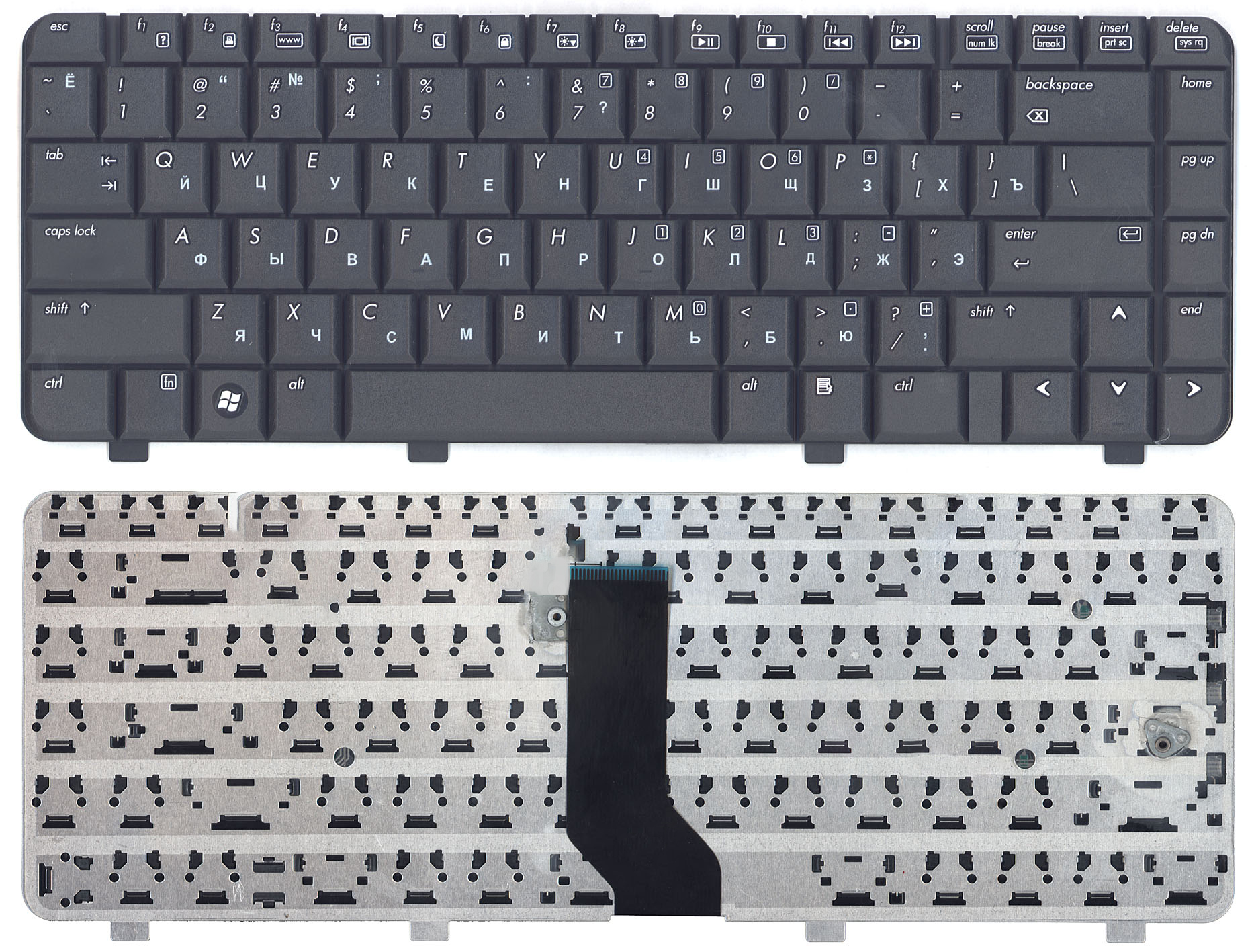 Купить клавиатура для ноутбука HP 6520S черная