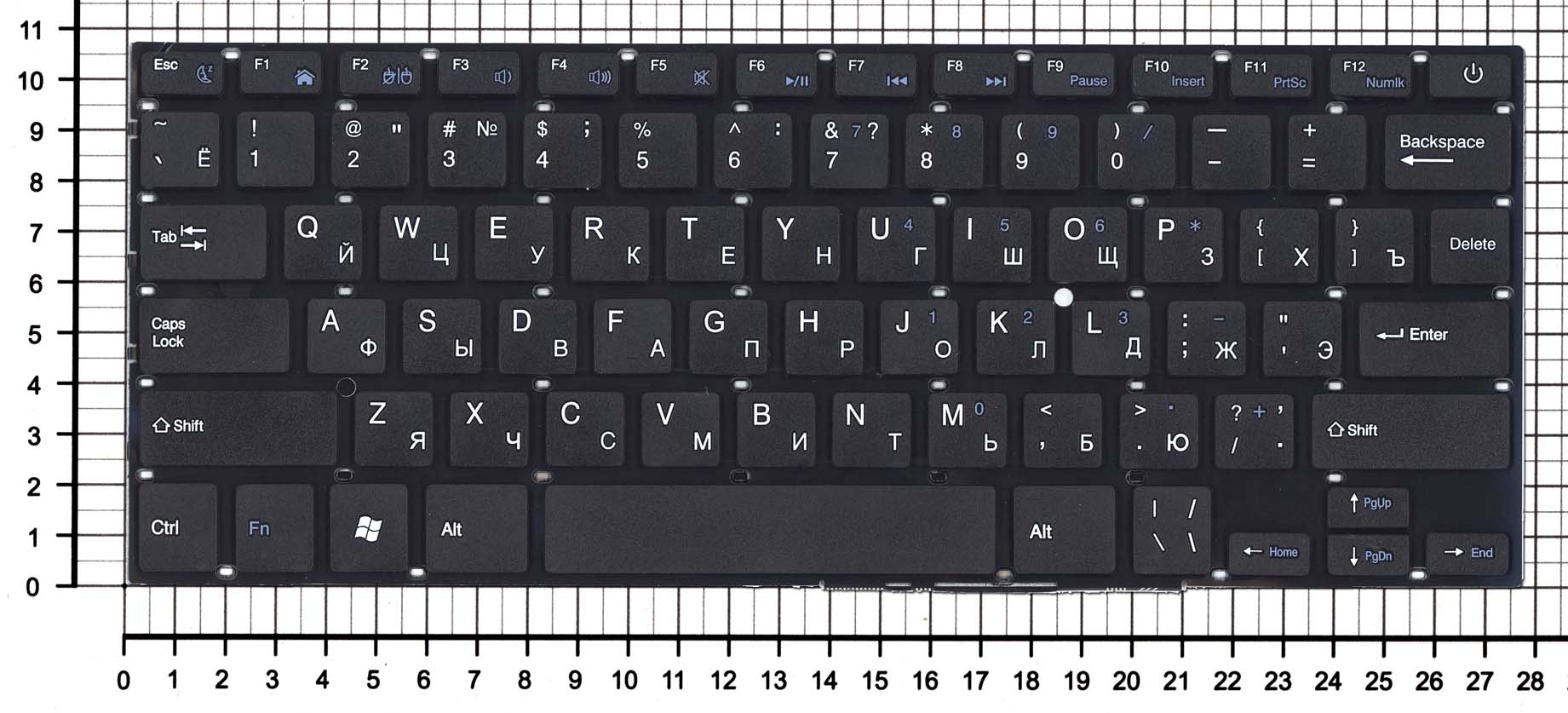 Купить клавиатура для ноутбука Prestigio 141 C2 черная