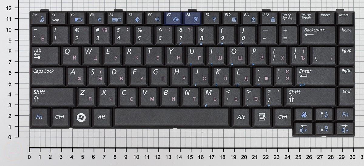 Купить клавиатура для ноутбука SAMSUNG P510 черная