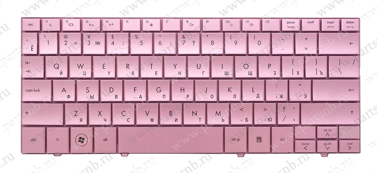 Купить клавиатура для ноутбука HP MINI 110-1000 розовая