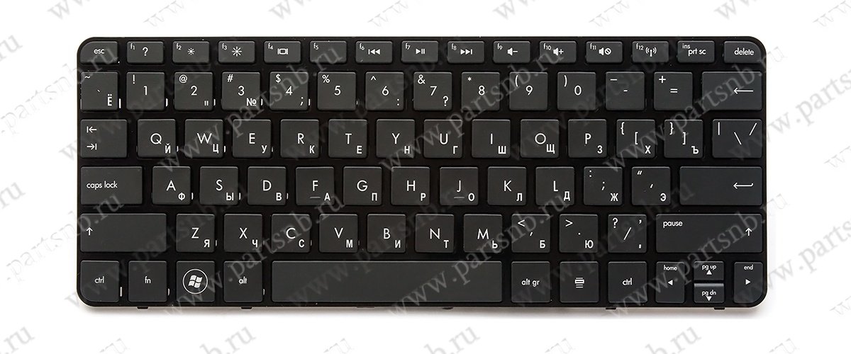 Купить клавиатура для ноутбука HP MINI 210-2000 чёрная рамка