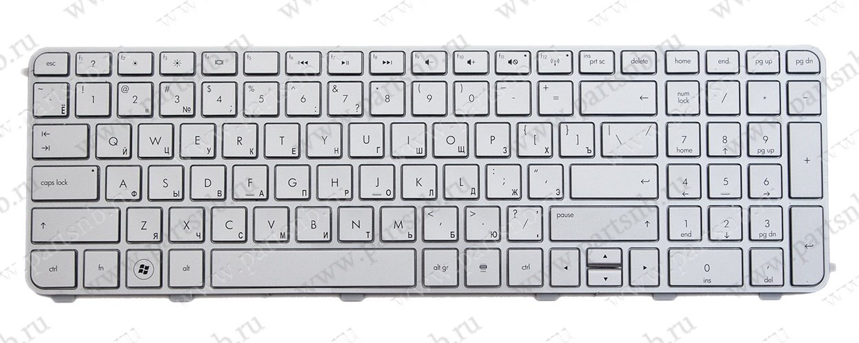 Купить клавиатура для ноутбука HP Pavilion dv6-6000  серебристая