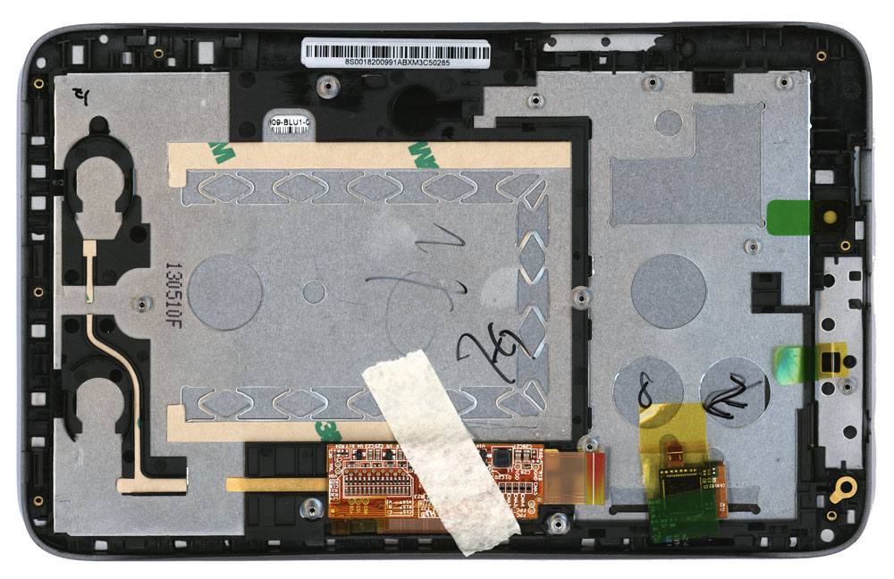 Купить модуль (матрица + тачскрин) для Lenovo A2107 черный с рамкой