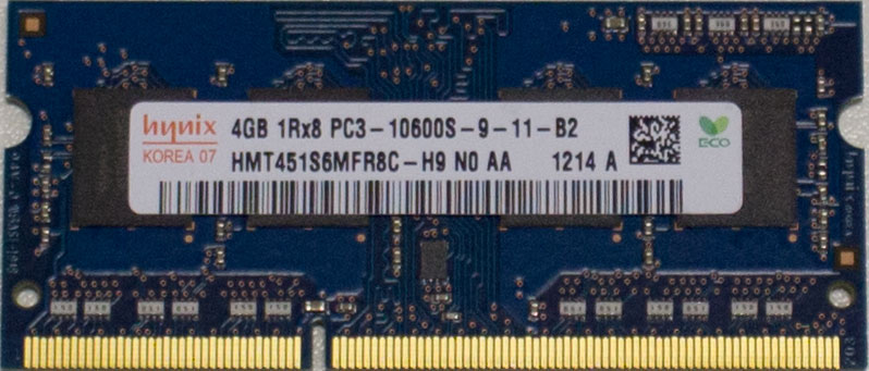 Купить модуль памяти HYNIX DDR3- 4Гб, 1333, SO-DIMM, OEM