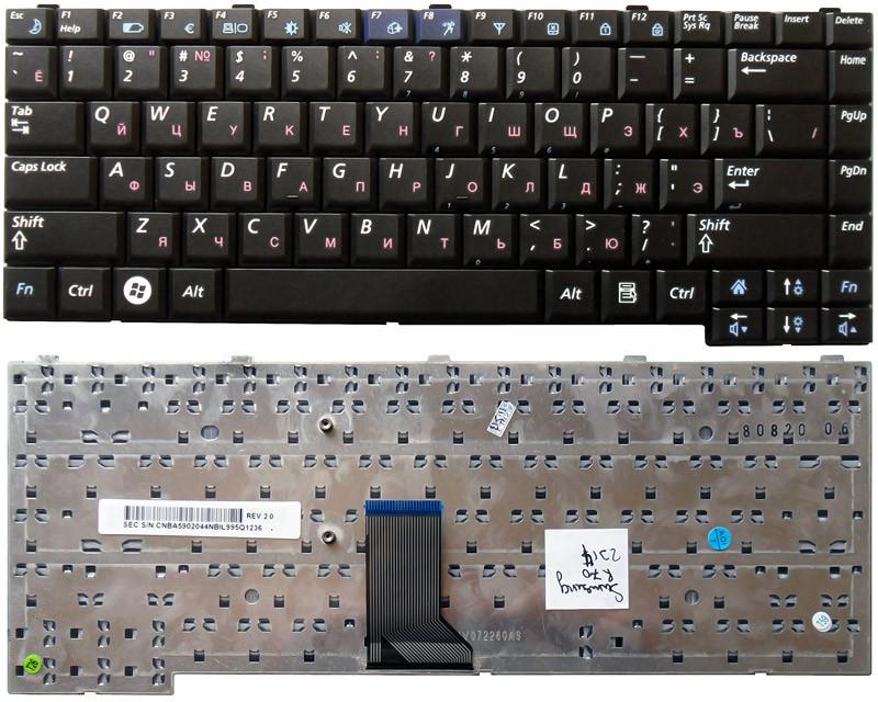 Купить клавиатура для ноутбука Samsung R510 R560 R60 R70 P510 P560 черная 