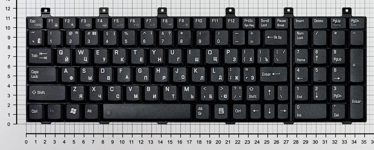 Купить клавиатура для ноутбука Toshiba Satellite M60 M65 P100 P105 черная