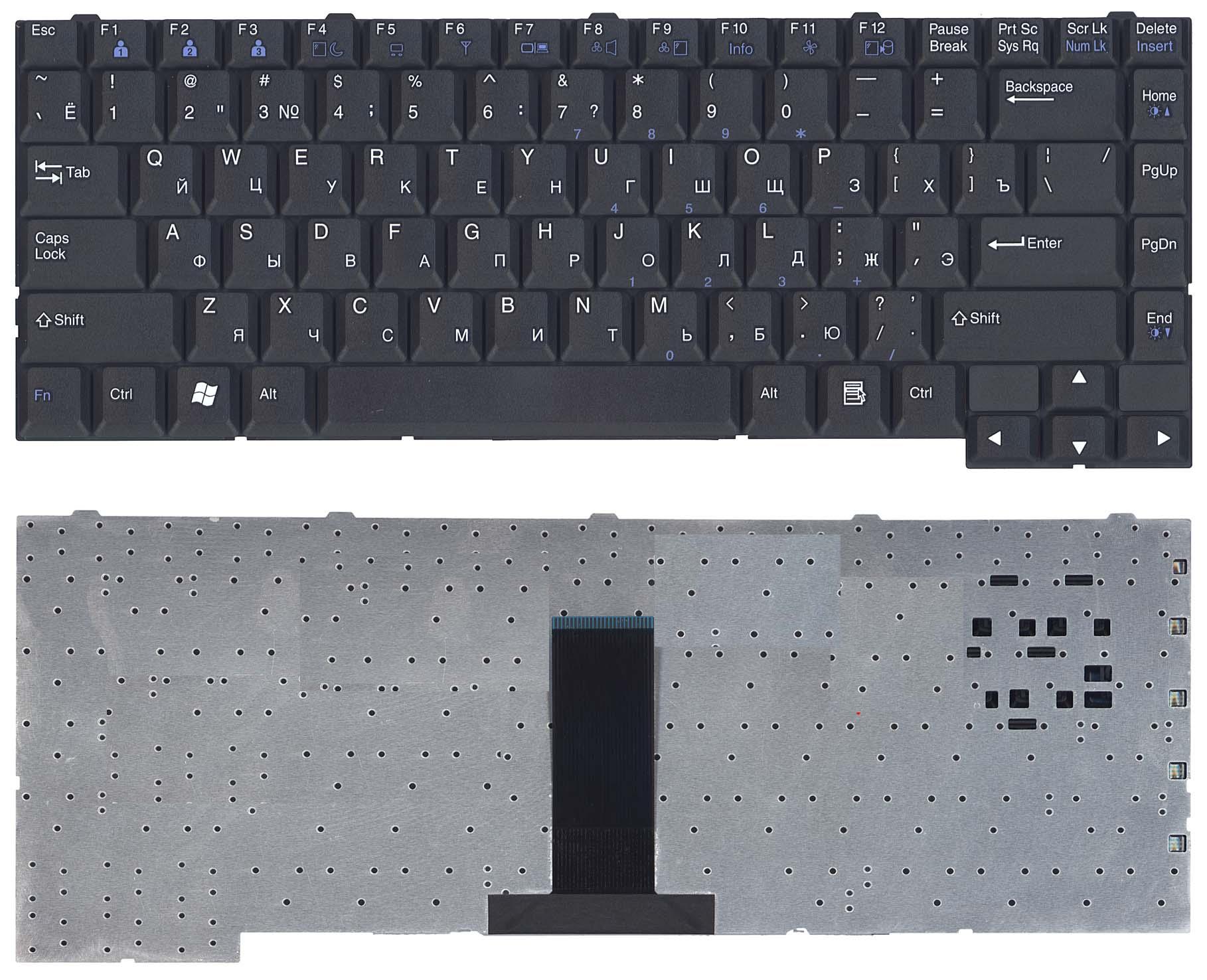 Купить клавиатура для ноутбука LG LE50 LM60 LM70 LS55 LS70 V1 черная