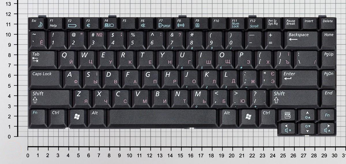 Купить клавиатура для ноутбука Samsung M40 M45 черная