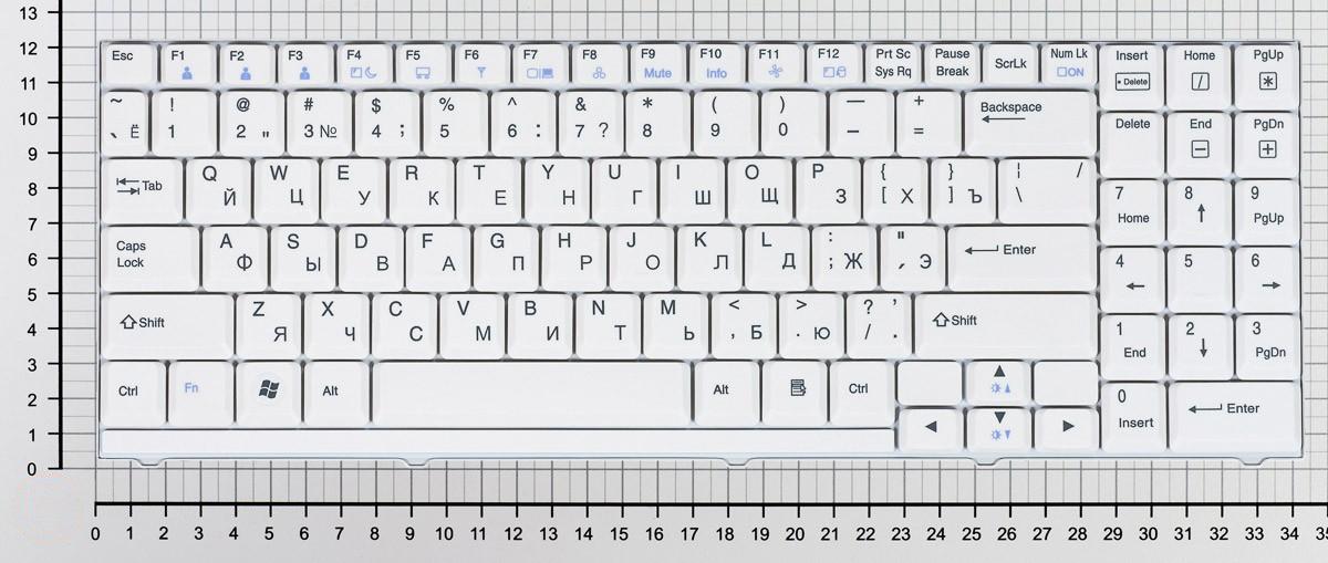 Купить клавиатура для ноутбука LG R500 S510 P1 S1 U4 белая