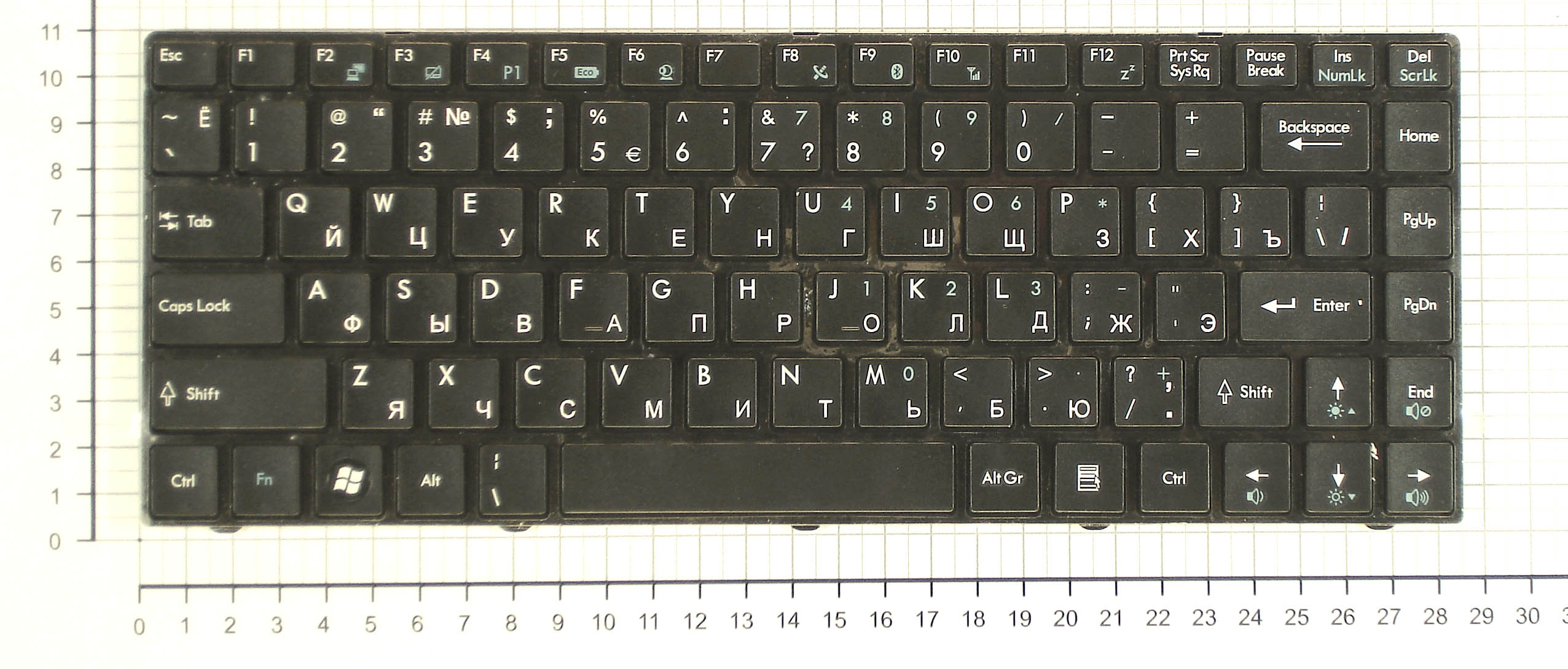 Купить клавиатура для ноутбука MSI CX480 X350 X360 X370 X420 X460 X460DX черная с рамкой