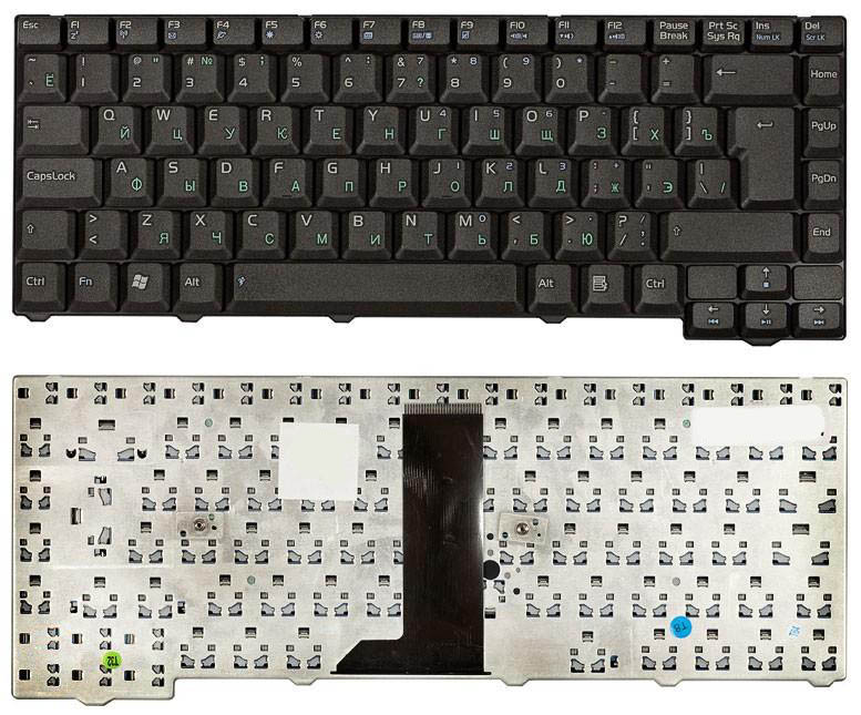 Купить клавиатура для ноутбука Asus F3 X53 черная 28pin