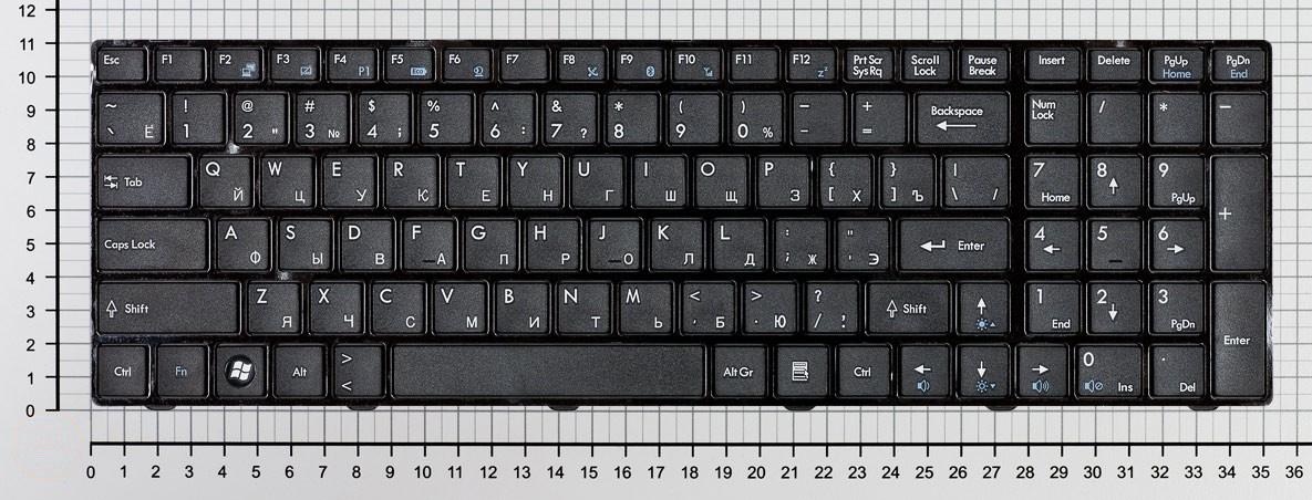 Купить клавиатура для ноутбука MSI A6200 CX605 CR630 CX705 черная