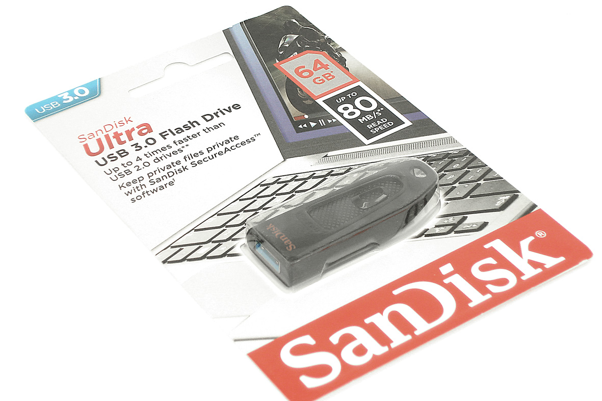 Купить флешка USB 64Гб SANDISK Ultra, черная