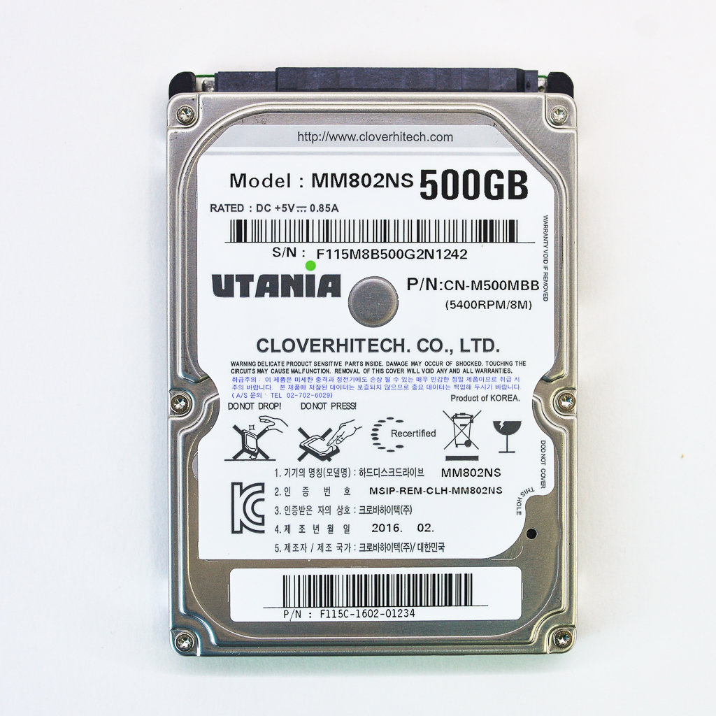 Купить жесткий диск HDD 2,5" 500GB UTANIA MM802NS 