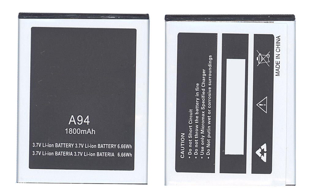 Купить аккумуляторная батарея A94 для Micromax A94 Canvas Mad