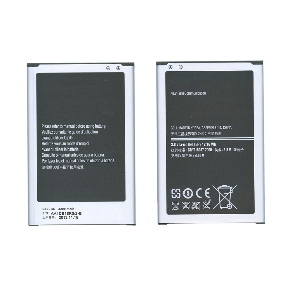 Купить аккумуляторная батарея B800BC для Samsung Galaxy Note 3 N9000 N9005 3.8 V 12.16Wh