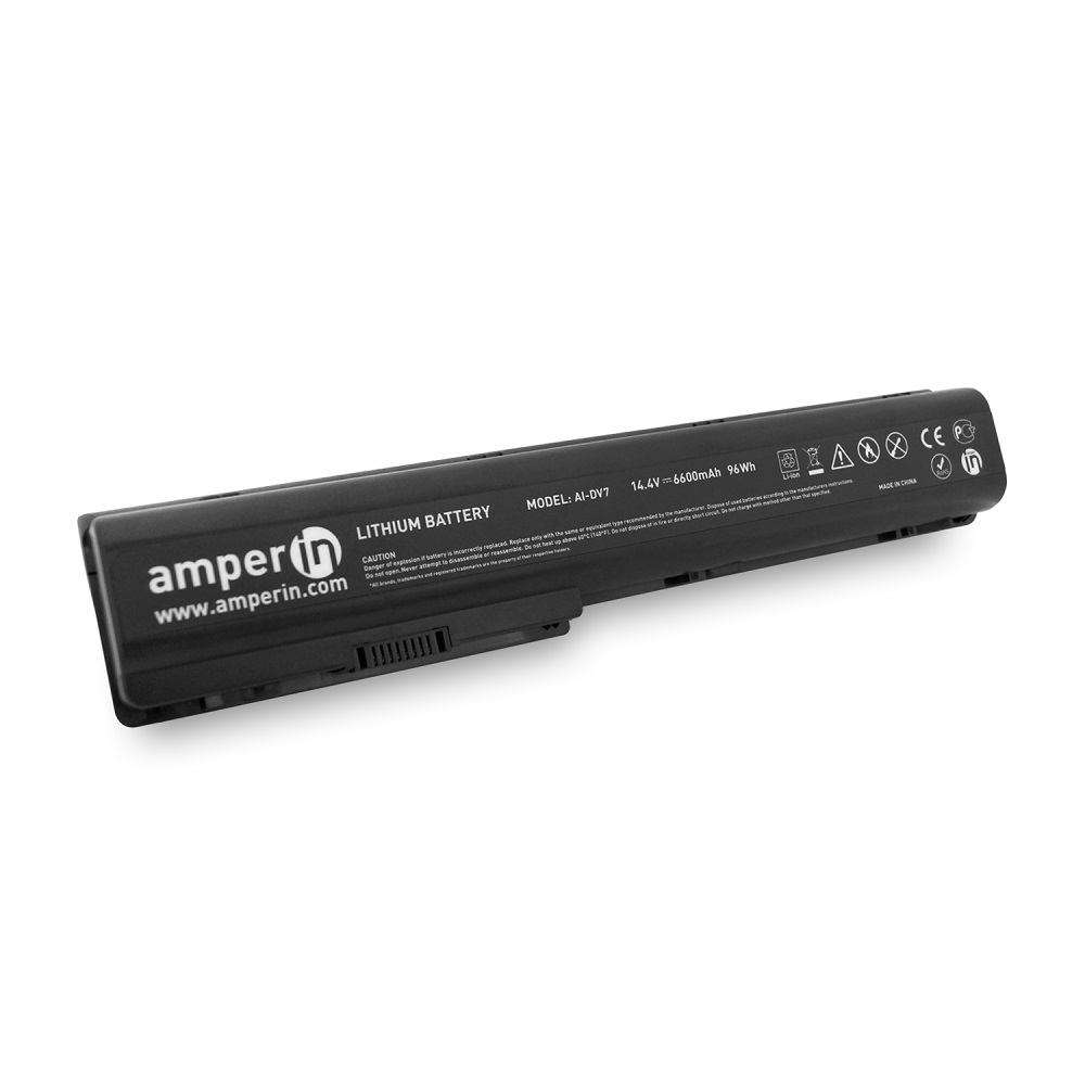 Купить аккумуляторная батарея Amperin для ноутбука HP Pavilion DV7 14.4V 6600mAh AI-DV7 черная