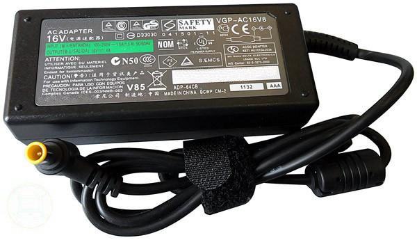 Купить блок питания (сетевой адаптер) для ноутбуков Sony Vaio 16V 4A 6.5pin HC