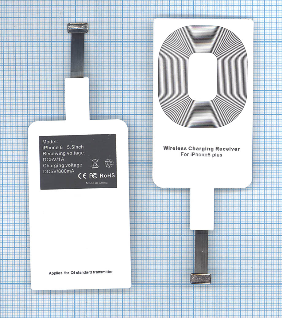 Купить qi-адаптер для беспроводной зарядки iPhone 6 plus