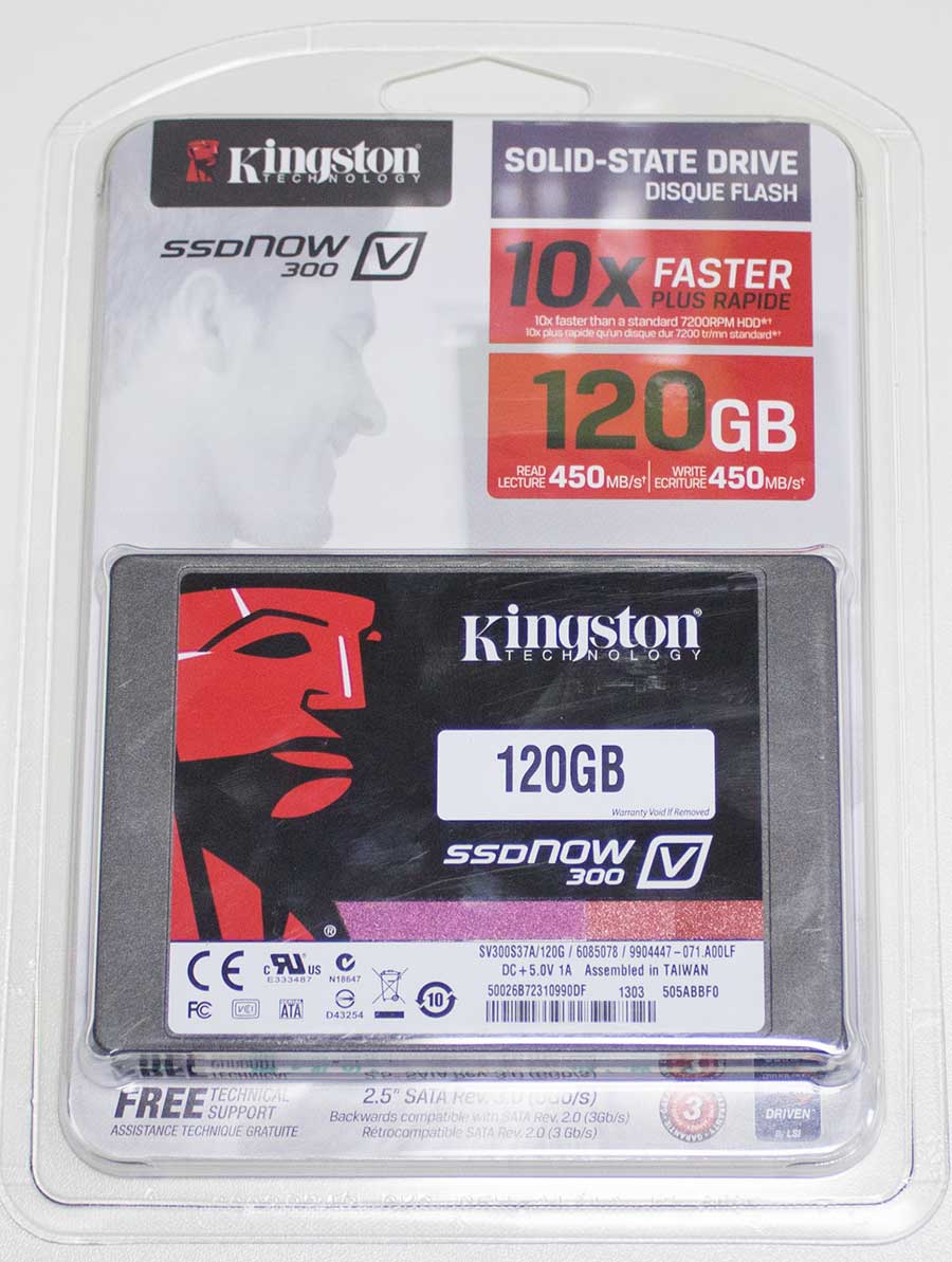 Купить жесткий диск 2.5" KINGSTON V300, 120Гб, SSD, SATA III