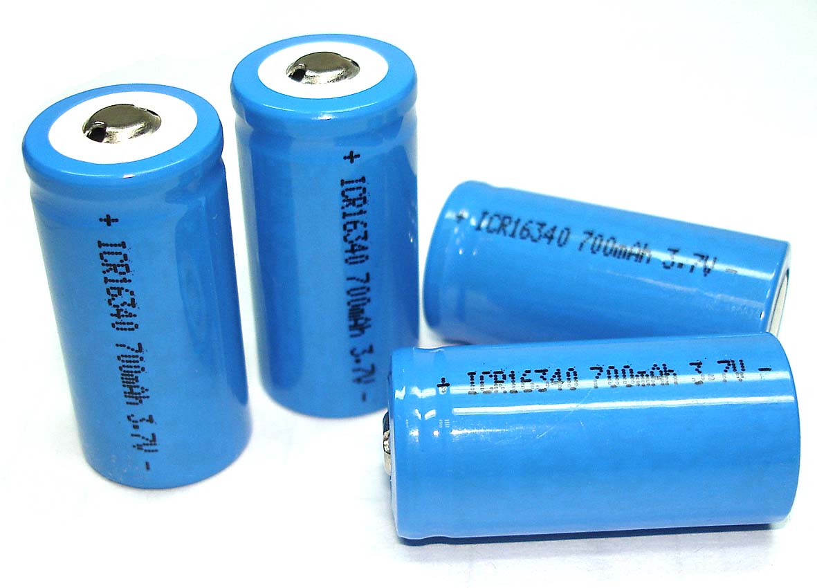 Купить аккумулятор Li-Ion 16340 ICR16340 700mAh 3.7V 7.4Wh