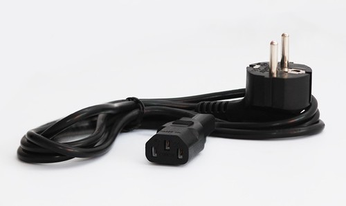 Купить кабель сетевой (электропитания) для компьютера  (1,4 м, евровилка, черный).(FIX CABLE) трапеция 220V
