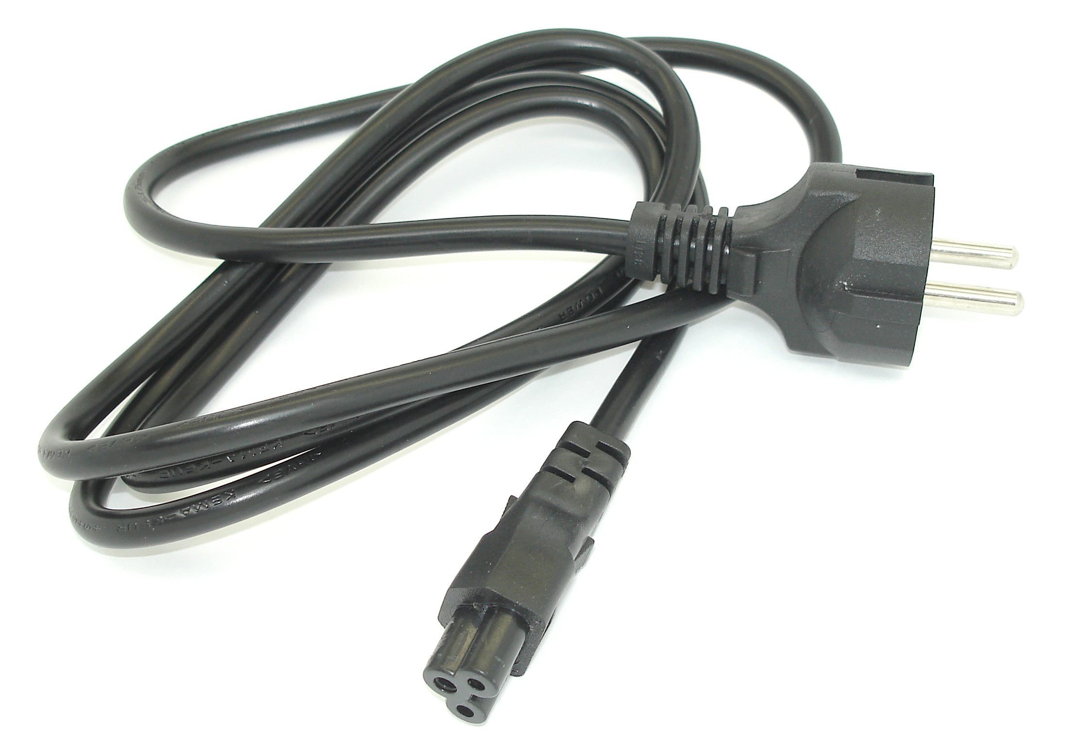 Купить кабель "Mickey Mouse" сетевой для блоков питания трехлепестковый 1.5м (0,75mm) черный