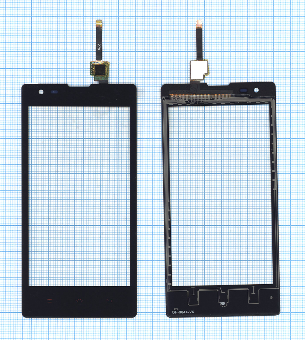 Купить сенсорное стекло (тачскрин) для Xiaomi Red Rice 1s черное