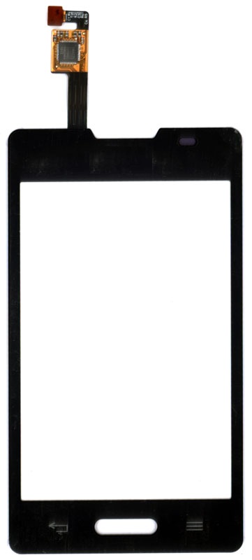 Купить сенсорное стекло (тачскрин) для LG Optimus L4 II (E440) черное