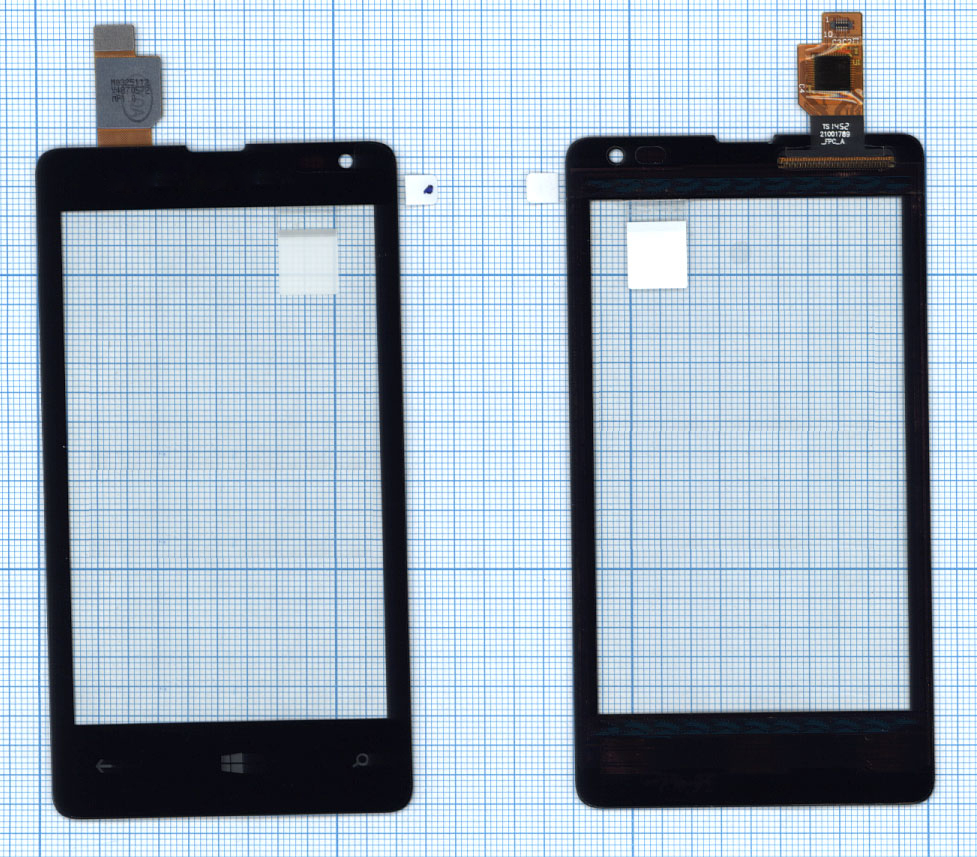 Купить сенсорное стекло (тачскрин) для Microsoft Lumia 532 Dual Sim черное