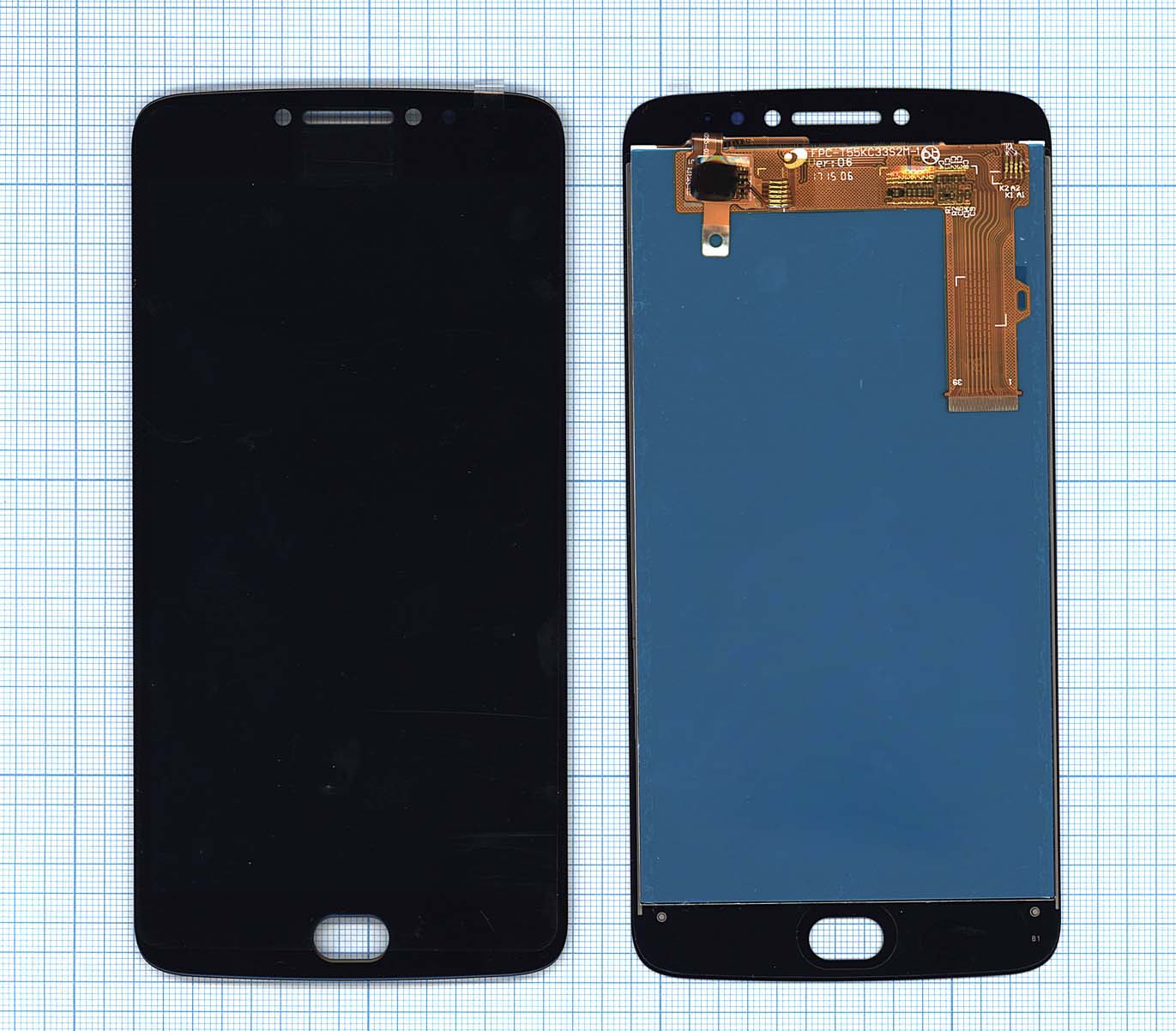 Купить модуль (матрица + тачскрин) для Motorola E4 Plus черный