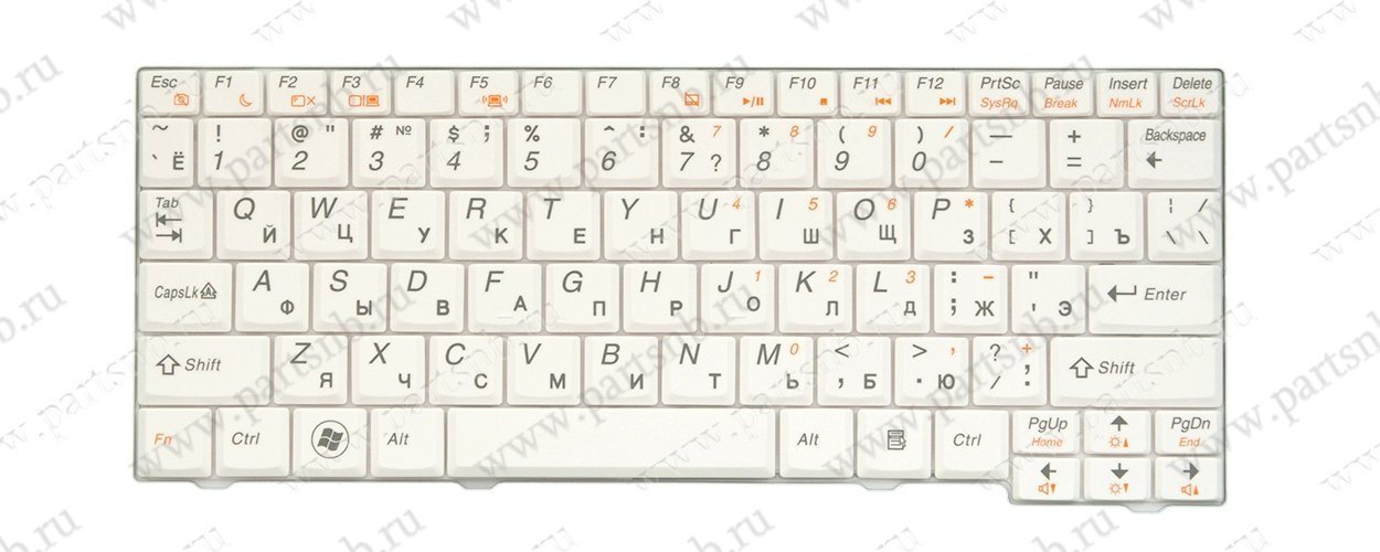 Купить клавиатура для ноутбука Lenovo IdeaPad S10-2  белая